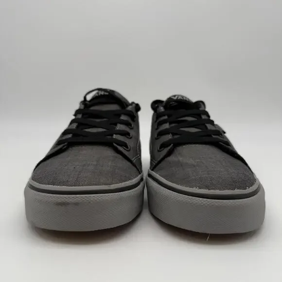 Vans Gray and Black Canvas Sneakers - Men's Size 9 - Picture 2 of 11
